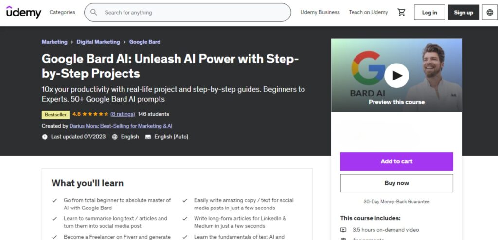 Udemy Google Bard Course